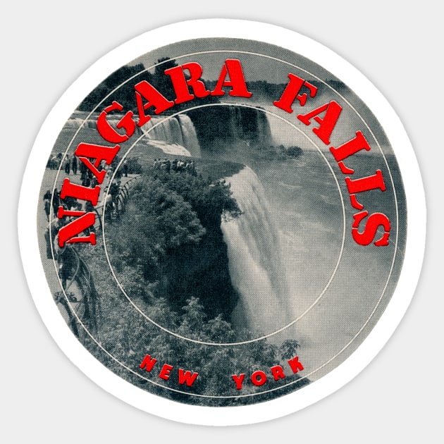 1930's Niagara Falls Sticker by historicimage